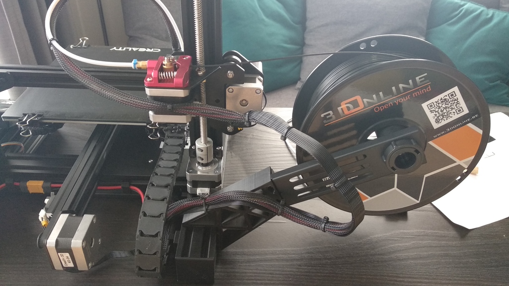 Ender 3 filament side mount adaptor