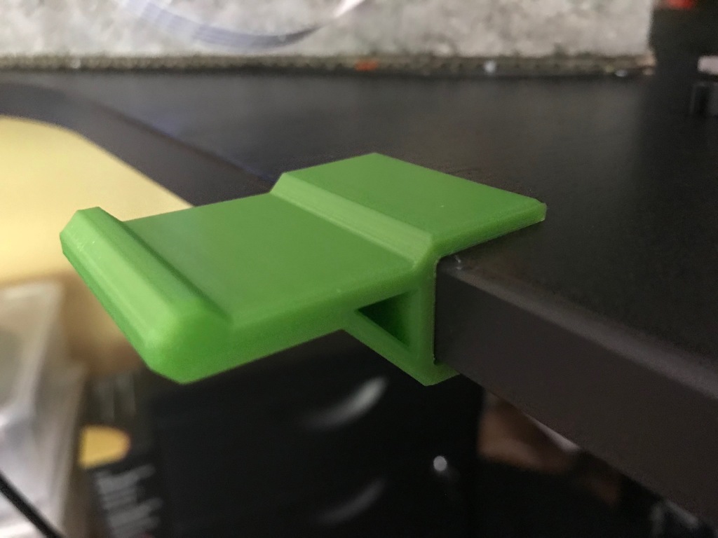Desk tabletop headphone hook (IKEA Bekant)