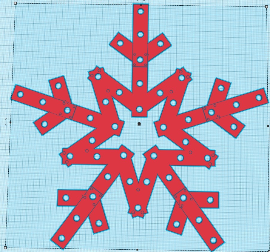 50 Pixel 17 Inch Snowflake
