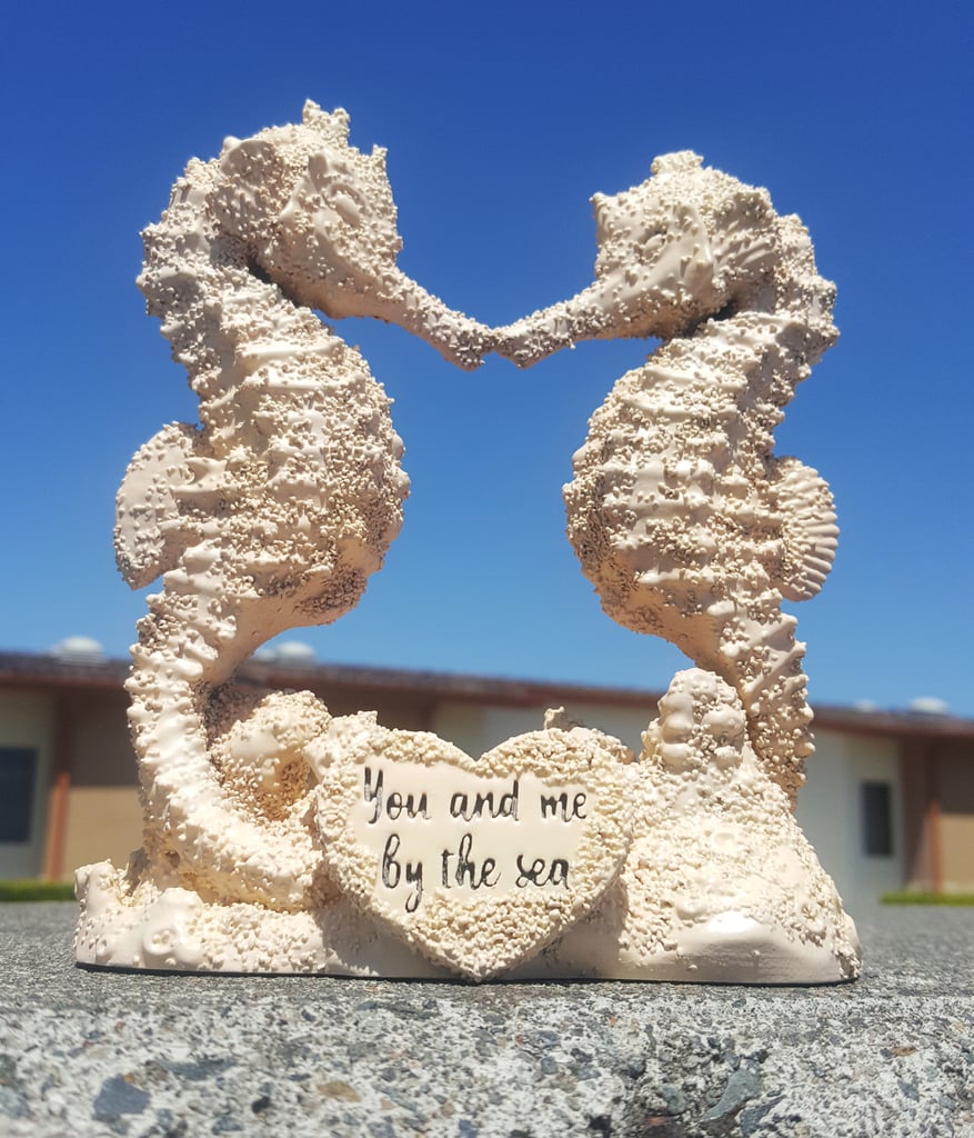 Seahorses wedding cake topper 3d print model Free 3D print model
