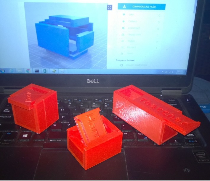 Slide Top Rabbet Box (Customizer for 3D Printers and CNC)