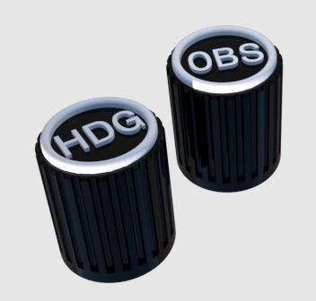 Knob HDG and OBS B58