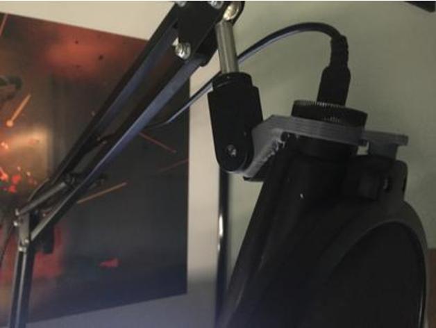 Mic and pop filter stand