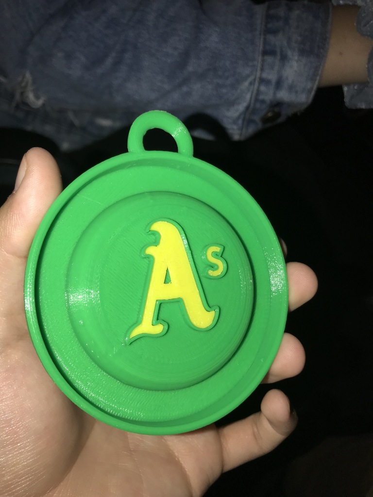 "A's" Christmas Ornament