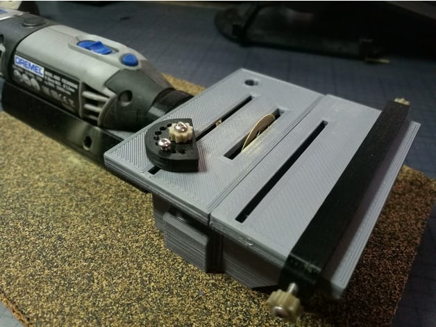 Table Saw For Dremel 4000 With Drill Bracket Fixed