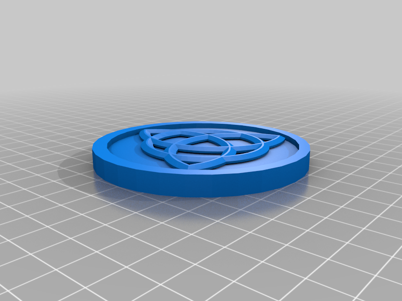 Celtic knot trinity coin