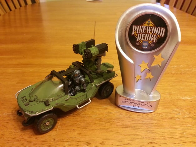 The Ultimate Halo Warthog Pinewood Derby Car