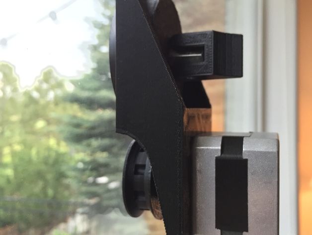 Integrated Suction Cup Glass Mount Bracket for Polargraph Stepper Motor