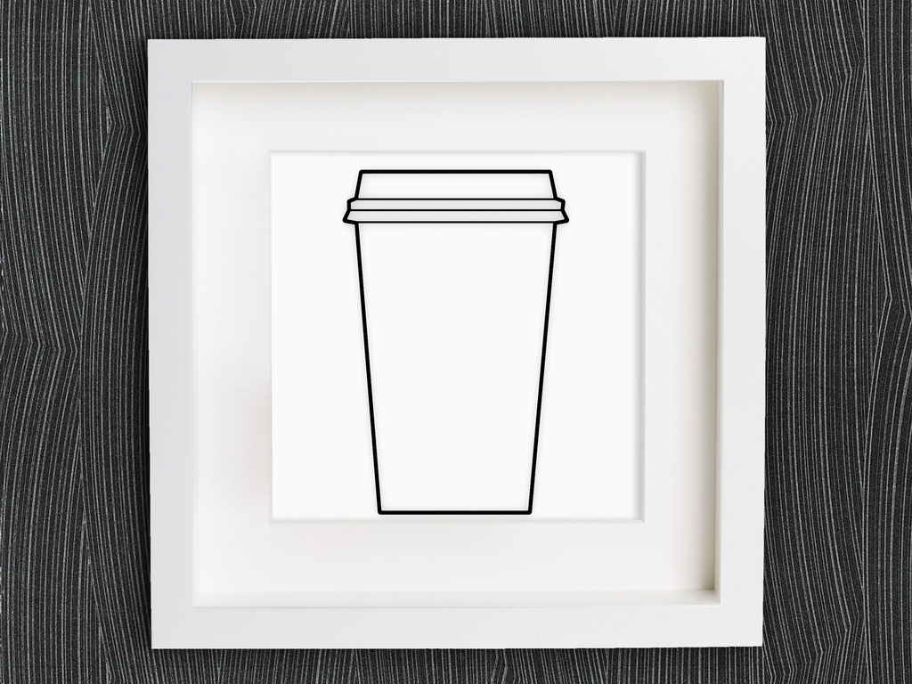 Customizable Origami Disposable Coffee Cup