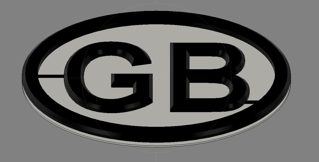 GB car sign