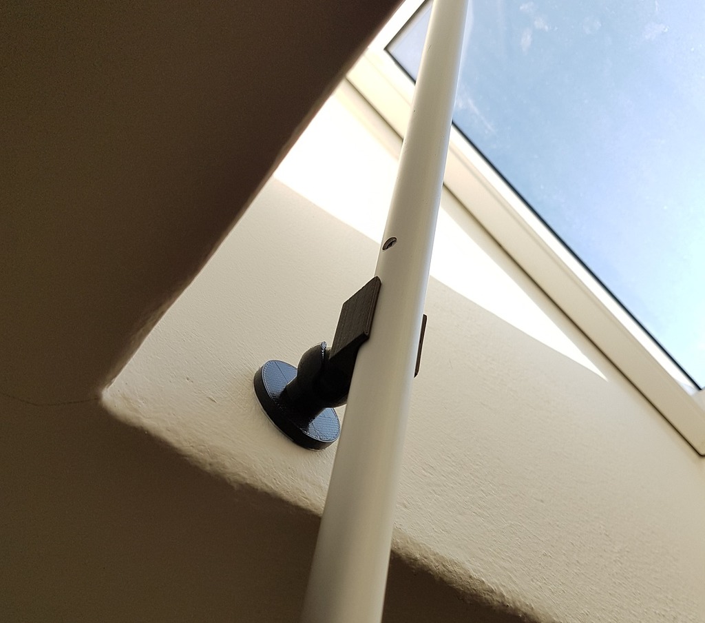 Window telescopic rod holder Velux with ball joint