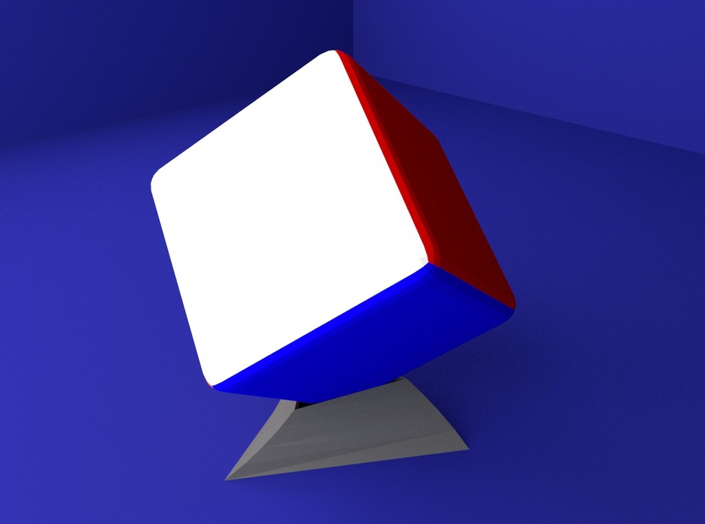 Twisted Rubik's Cube Stand