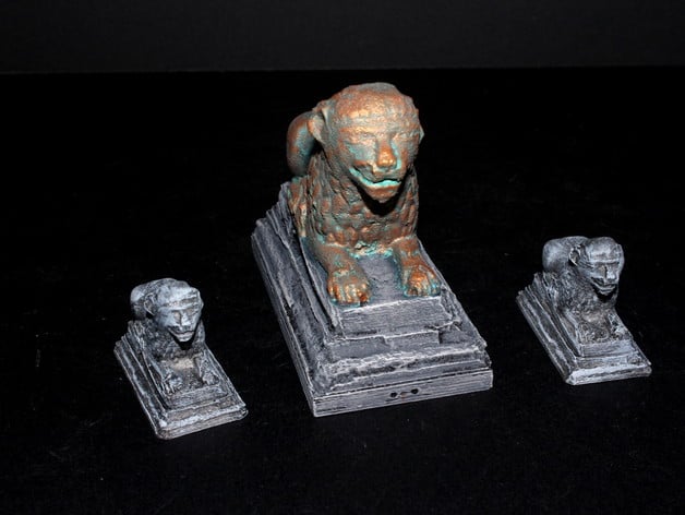Image of OpenForge 2.0 Lion Statues