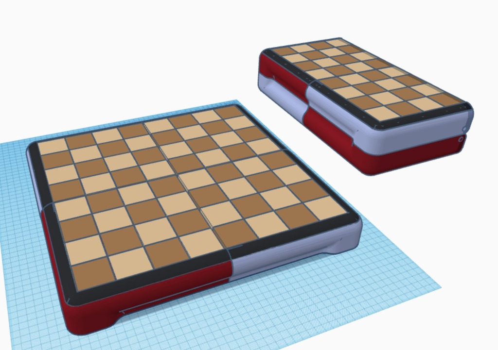 Woodgrain Checkerboard Box, Executive Size