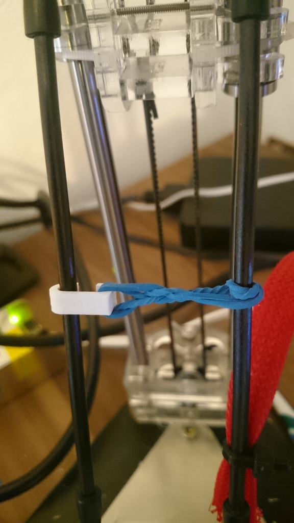 rod rubber band support
