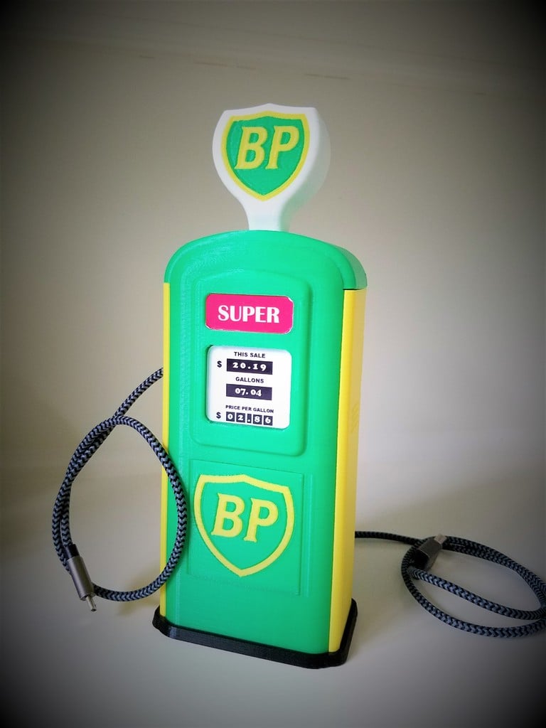 BP Vintage Gas Pump Desk Charger