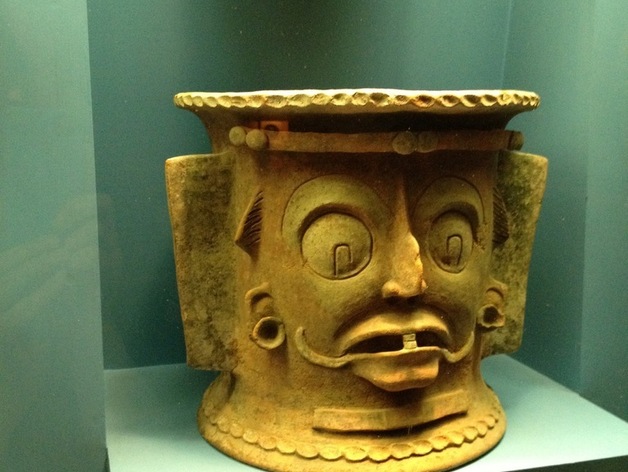 Grotesque Mayan Urn