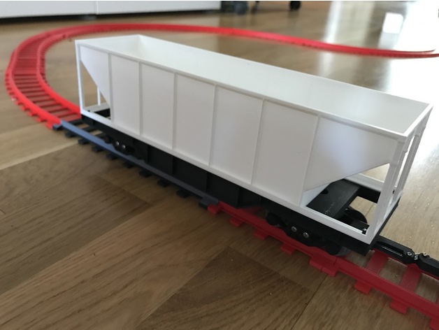 Open top hopper car addon for OS-Railway freight car chassi