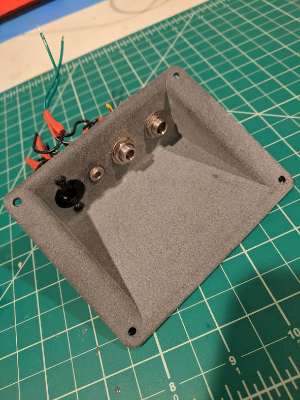 Recessed audio jack panel for experimental aircraft