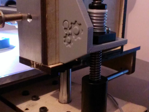 Printrbot Z-X Carriage Upgrade Leadscrew Support "Wings" Rev. E1