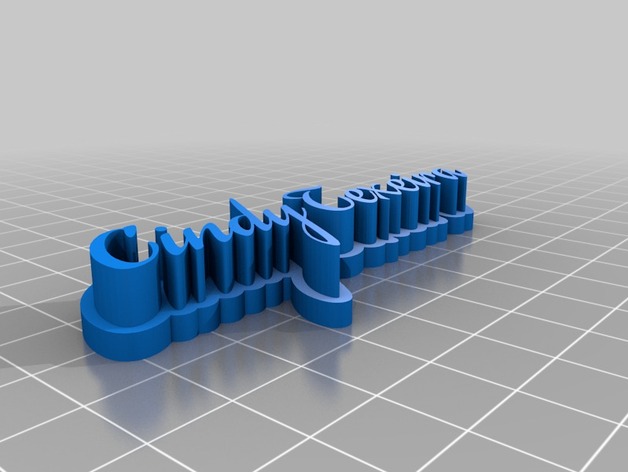 My Customized 3D name plate - Cindy Texeira