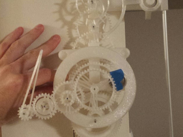 Hand in Hand Mechanical Pendulum Clock
