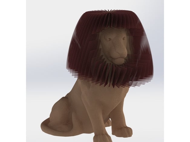 Hairy Lion (dual extrusion)