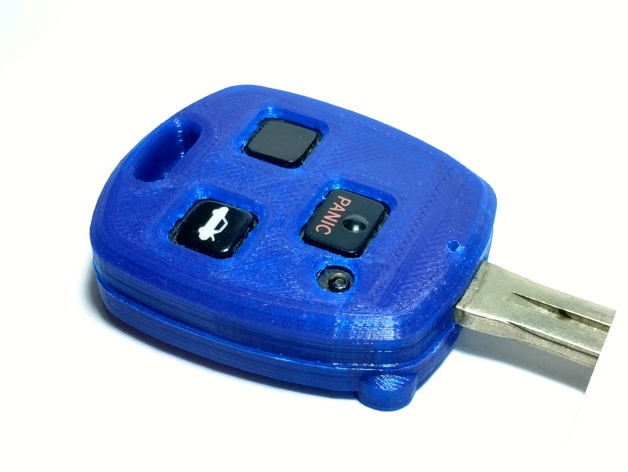 Thickened Toyota/Lexus 3 Button Remote Key Case/Shell