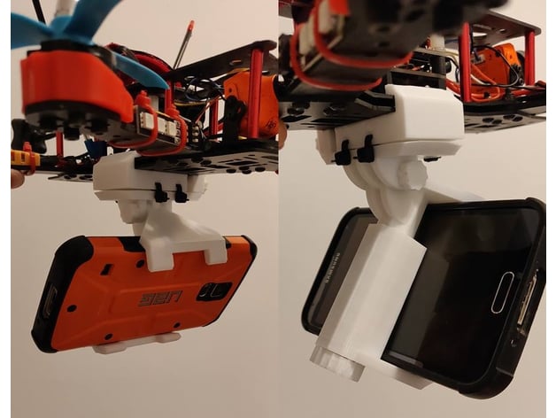 Phone mount for drone