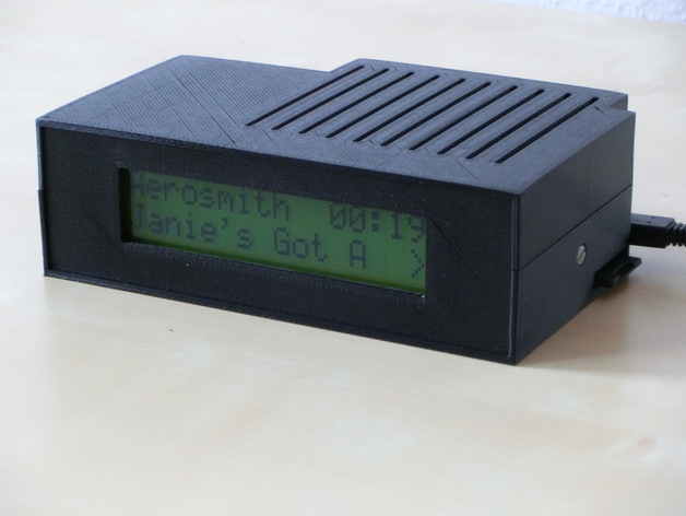 Raspberry Pi Music Player housing with LCD