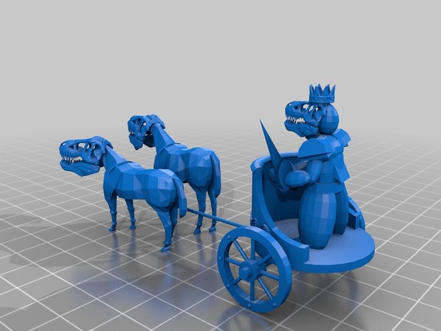 T-rex king chariot
