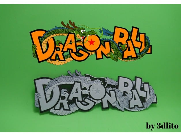 Logo Dragon Ball En 3D