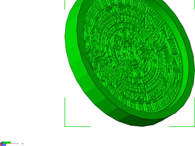 Mayan Calendar Mold - Low Melt Metal Lost PLA - Chocolate or Soap Mold