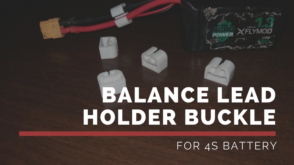 Balance Lead Holder Buckle for 4S Lipo Battery