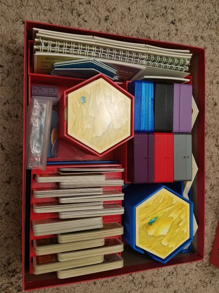 Settlers of Catan Organizer Insert- Cities & Knights, 6 players, All in one box