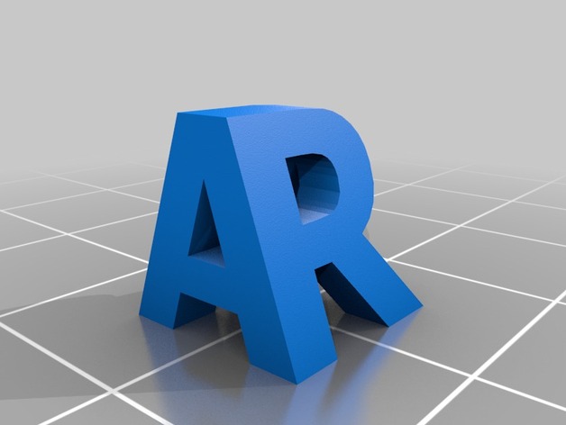 Two Letter R/A Sculpture