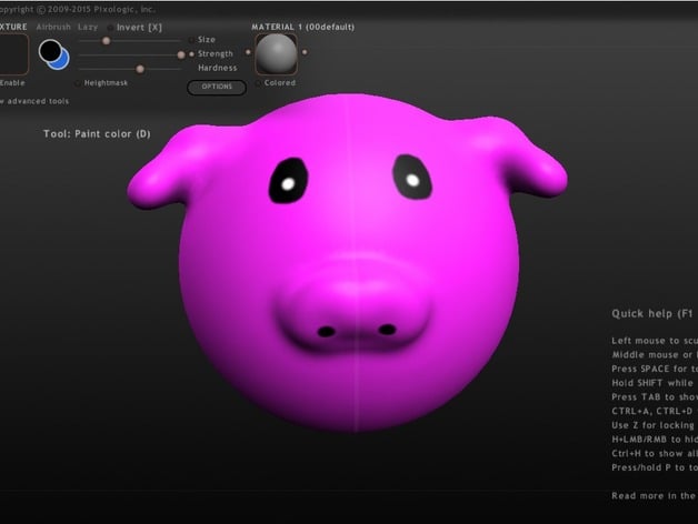 Pig Head (Sculptris test)