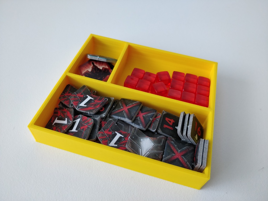 Alternative storage tray for Lords of Hellas organizer for small printer