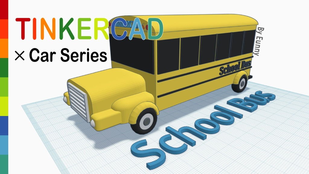 School bus with Tinkercad