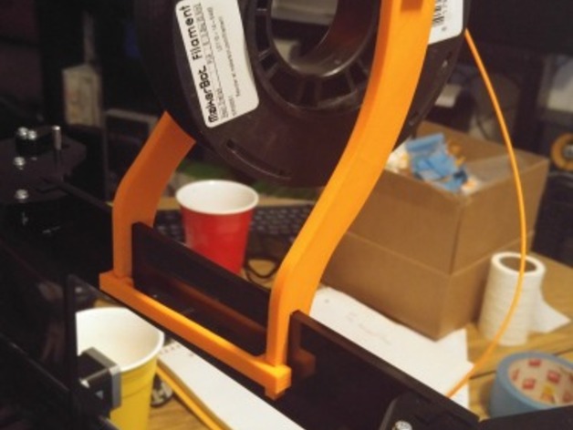 Prusa i3 Acrylic frame spool mount
