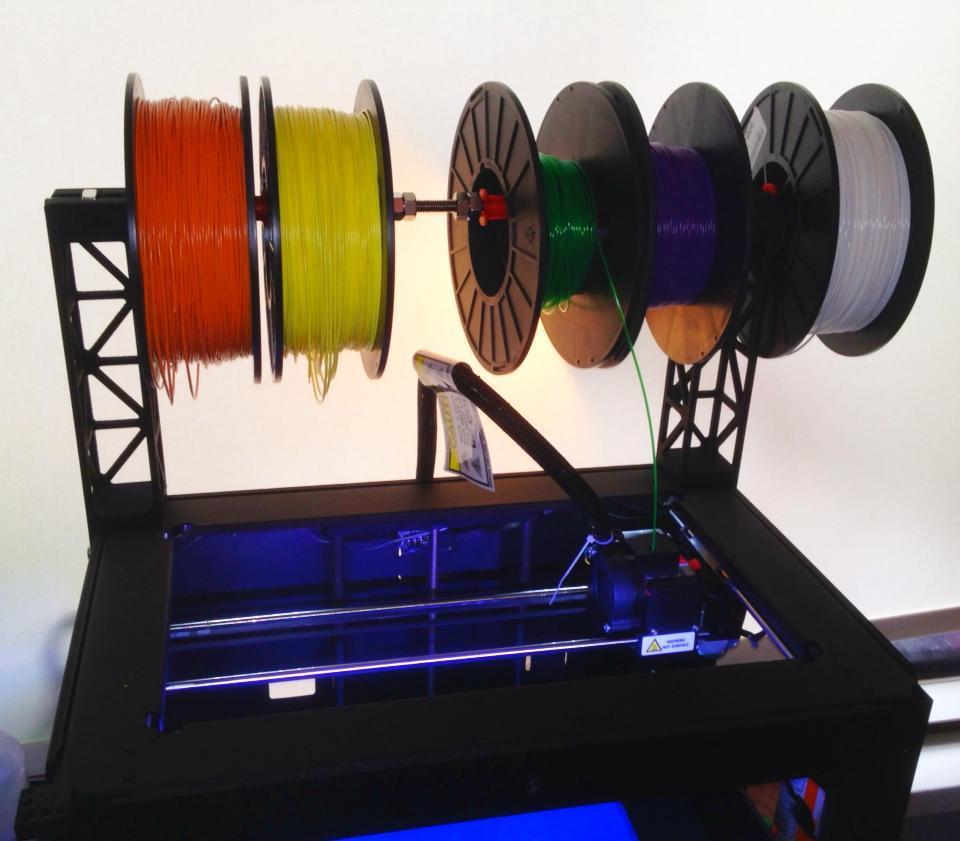 Replicator 2 Top Mount Filament Spool Holder/Dispenser