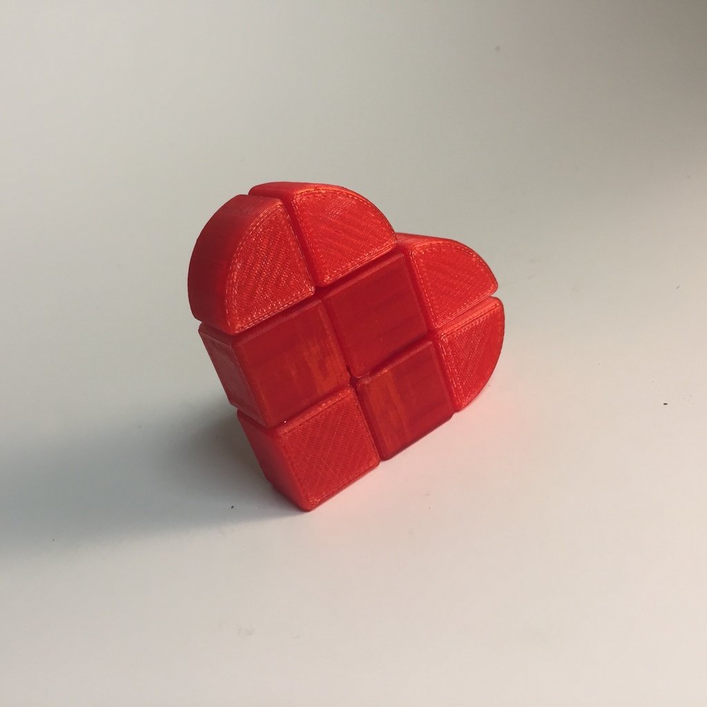 1x2x2 Heart Cube