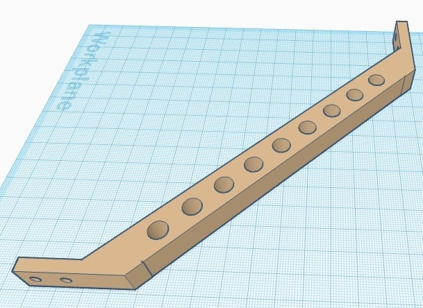 15cm diagonal brace for system 20 aluminum extrusions
