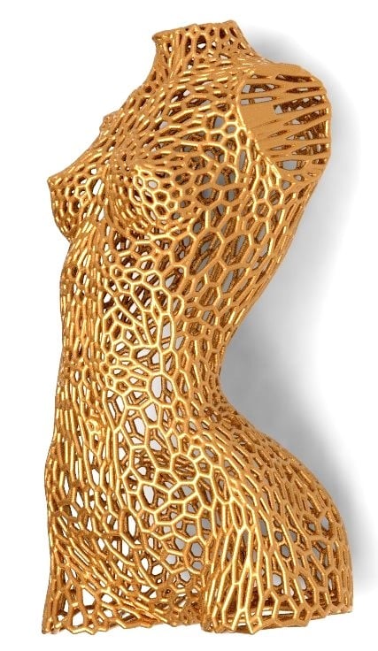 Female body in style Voronoi version 3