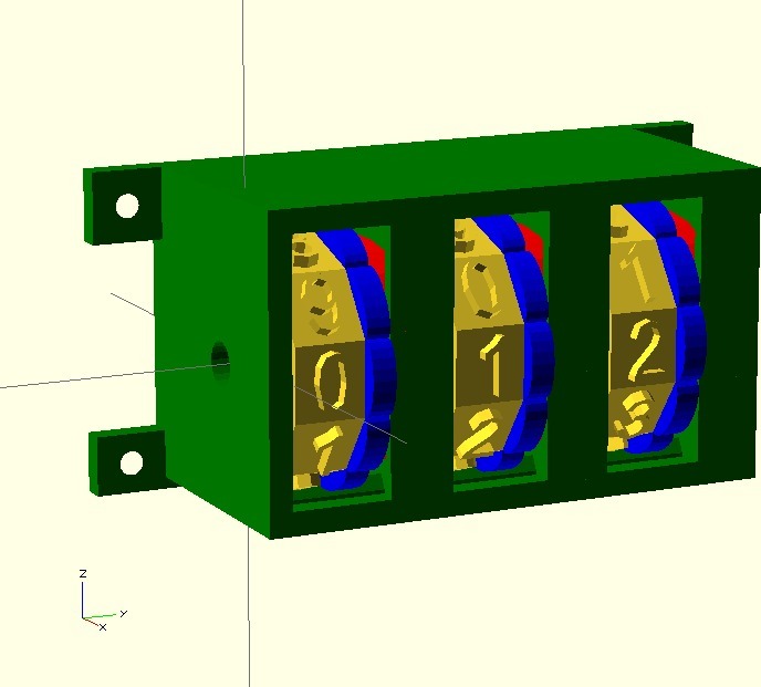 Customizable, Fully Parametric Thumb-wheel Combination Lock
