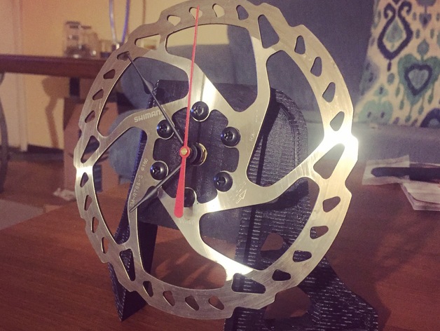 Mountain Bike Rotor Clock