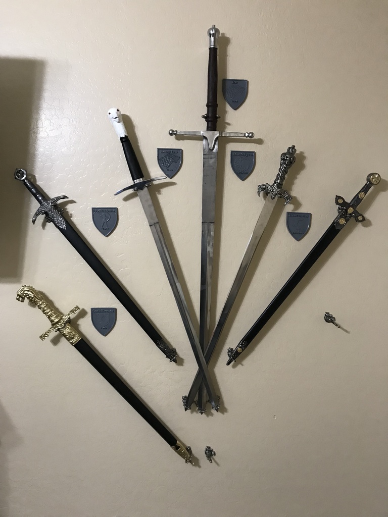 Game of thrones sword placards