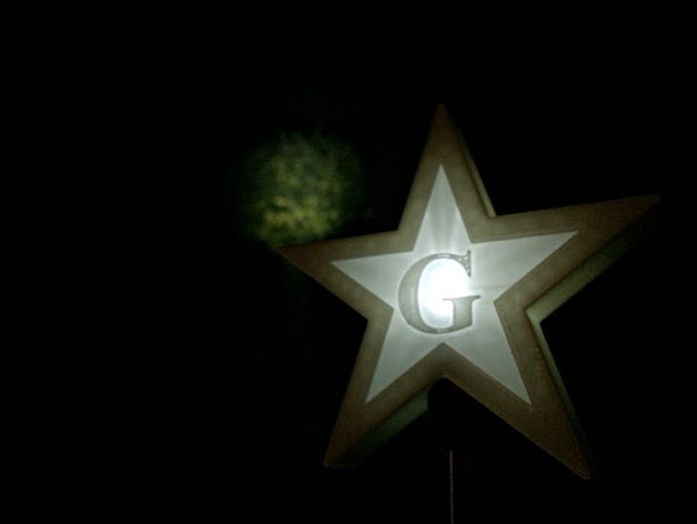 Blazing Star Lamp - or Tree Topper