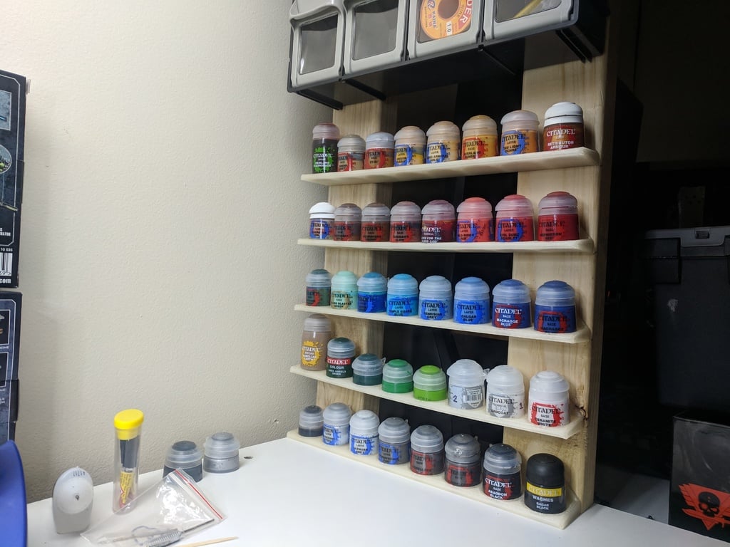 Paint Holder Shelf for Citadel Paints