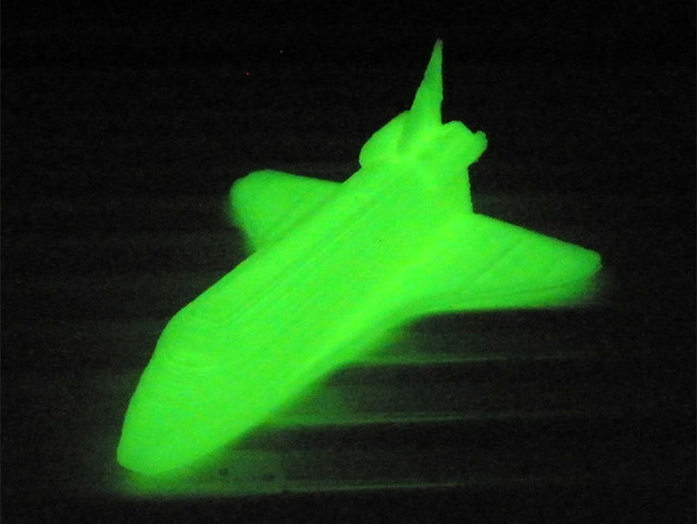 printable glowing in the dark space shuttle
